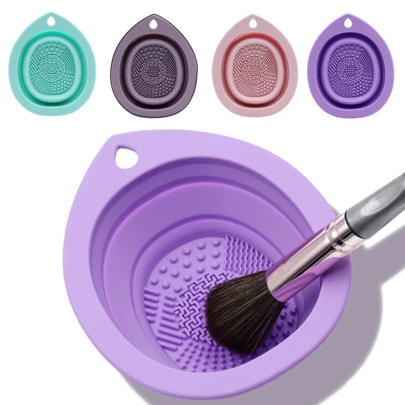 Silicone makeup brush cleaner