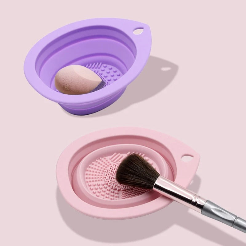 Silicone makeup brush cleaner